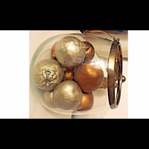 New Italian Glass Pear Gold Silver Italian Italy - Picture 9 of 16